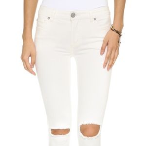 Free People white jeans